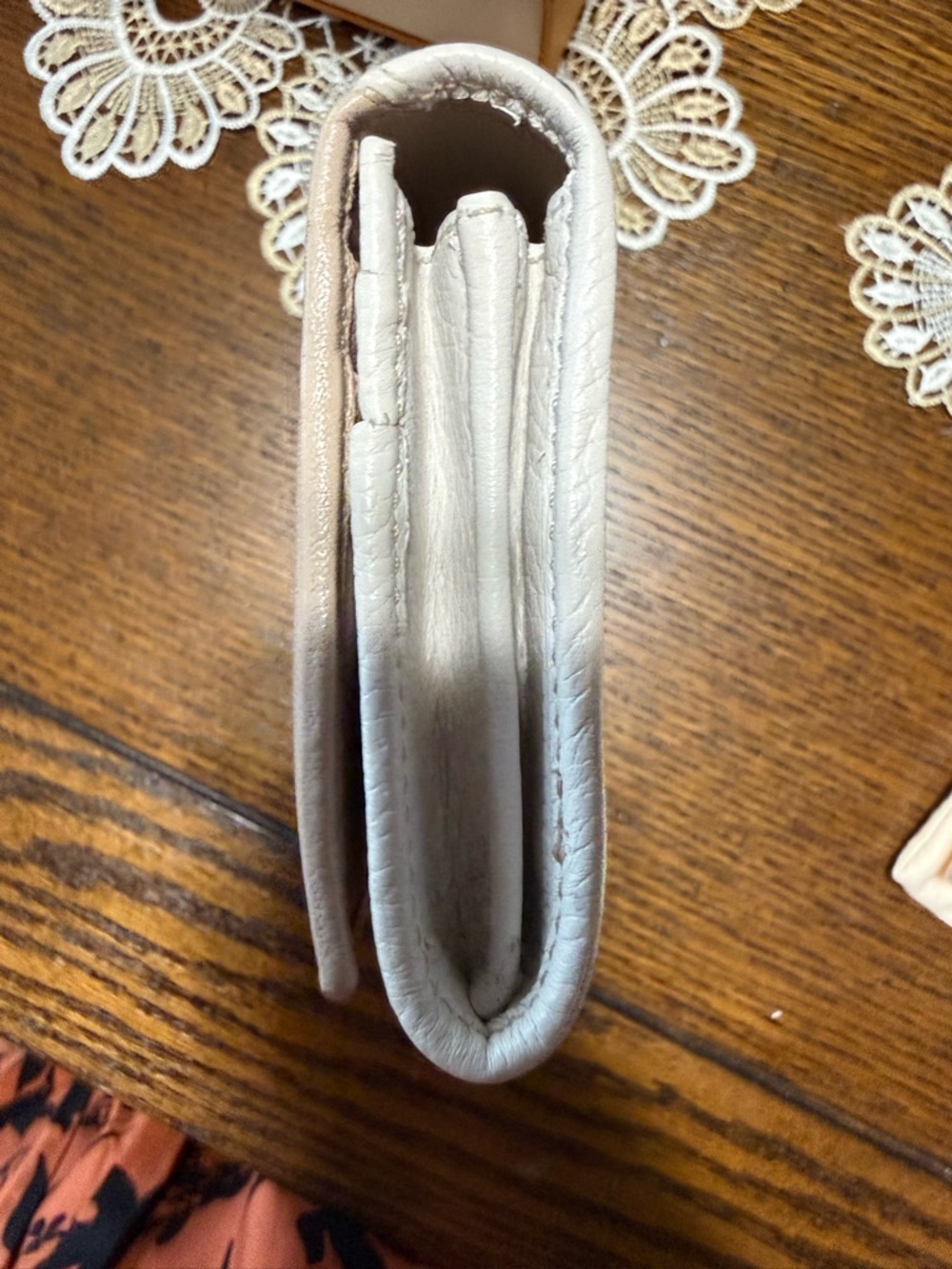 Jimmy Choo Bicolor Leather Continental Wallet & Passport Holder - Beige & Cream - Picture 13 of 16
